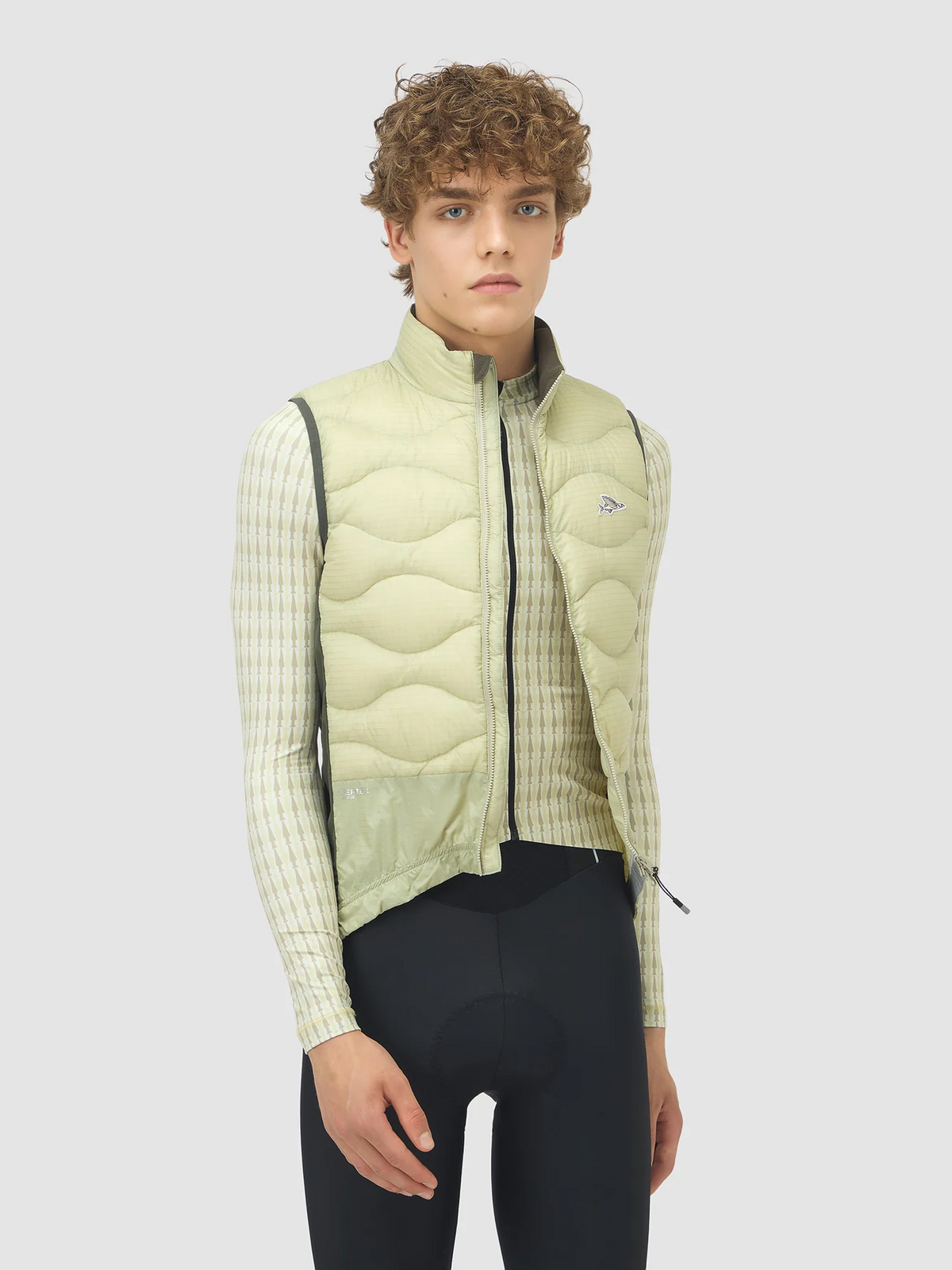 Café du Cycliste 背心Alexia V3 Thermal Gilet Puddle 男女共版 沼綠
