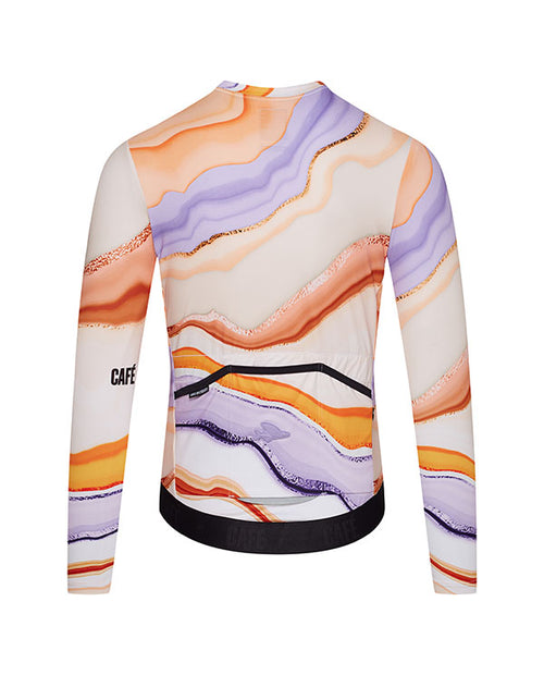 Café du Cycliste 工坊車衣 Alexine LS Jersey Atelier Onyx 男款 瑪瑙紋