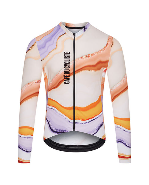 Café du Cycliste 工坊車衣 Alexine LS Jersey Atelier Onyx 男款 瑪瑙紋