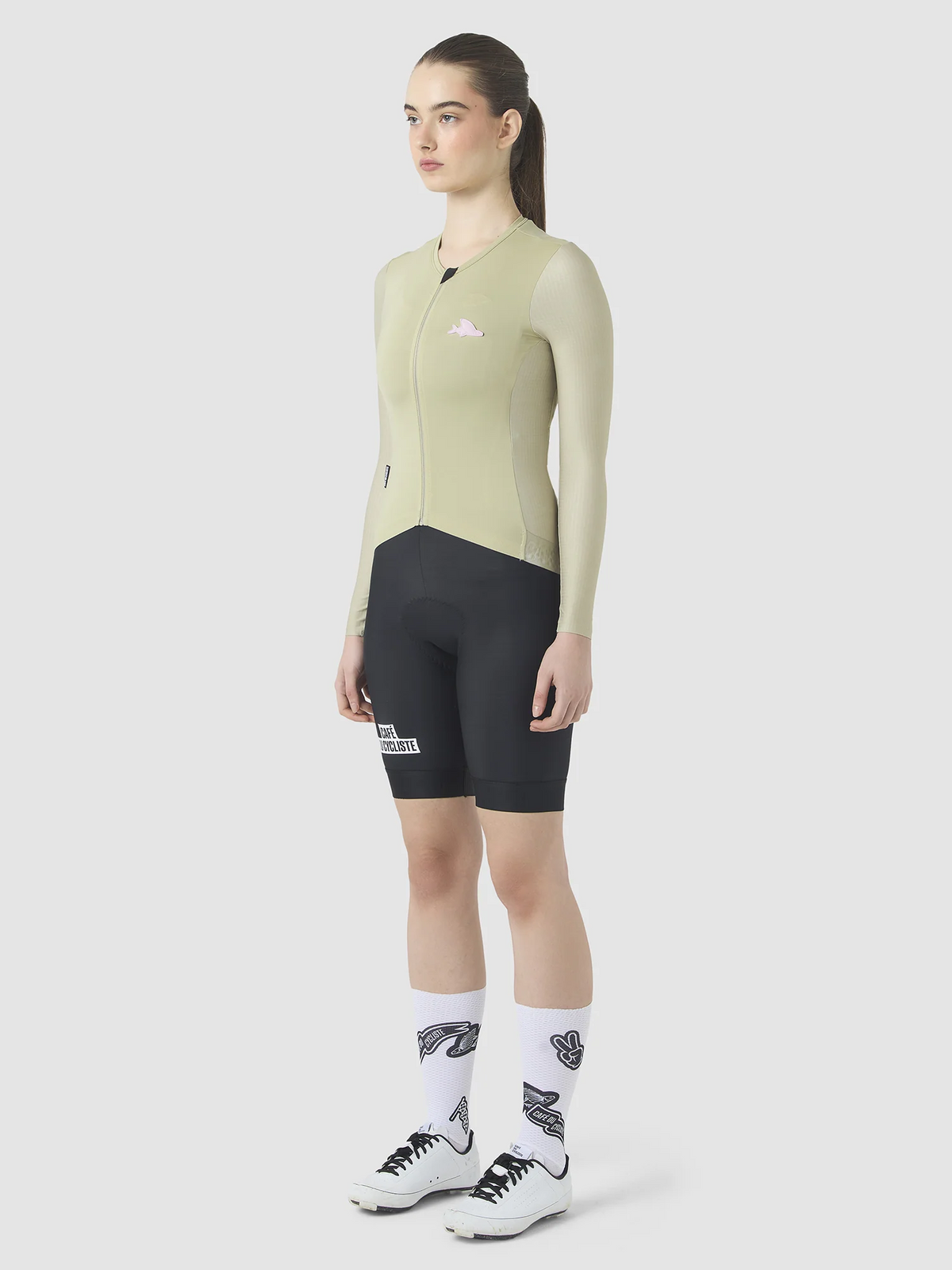 Café du Cycliste 車衣 Andrea V3 Superlight LS Jersey Puddle 長袖 女款 綠