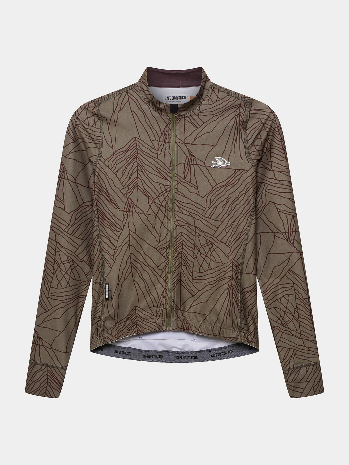 Café du Cycliste 車衣 Charlie Cold Dye Red Moss 長袖 男款 冷染暗紅