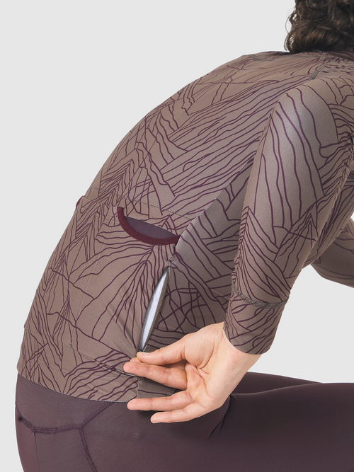 Café du Cycliste 車衣 Charlie Cold Dye Red Moss 長袖 男款 冷染暗紅