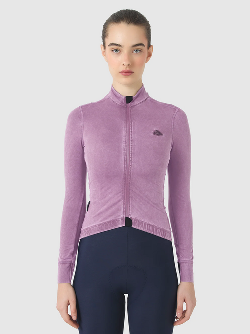 Café du Cycliste 車衣 Charlie Cold Dye Pink Shadow 長袖 女款 冷染粉紫