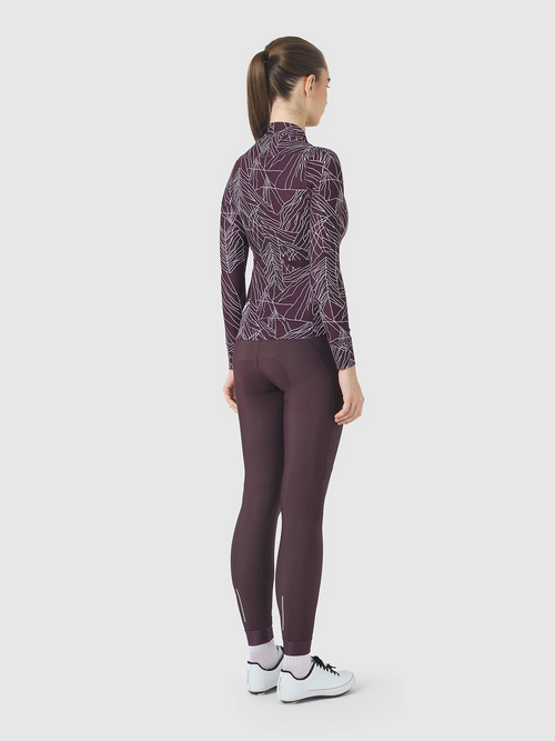 Café du Cycliste 車衣 Charlie Cold Dye Red Moss 長袖 女款 冷染暗紅