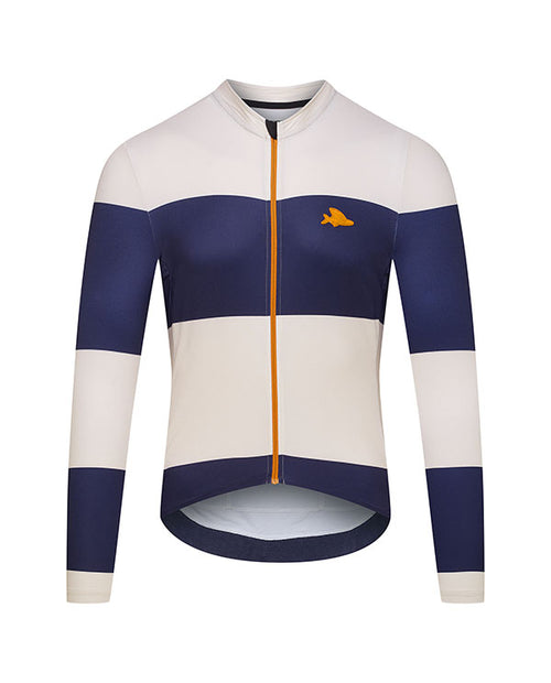 Café du Cycliste 車衣 Constance LS Jersey Navy/Chalk 長袖 男款 藍白條紋