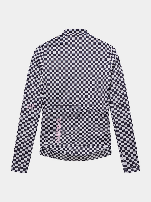 Café du Cycliste 車衣 Constance V2 LS Jersey Grey Purple 長袖 女款 紫灰格