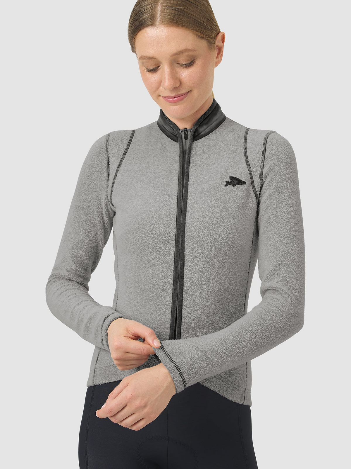Café du Cycliste 車衣Audax Emilie Cold Dye Anthracite 長袖 女款 灰