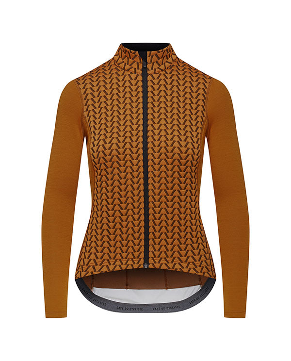 Café du Cycliste 車衣Audax Irma LS Syrup Brown 長袖 女款 焦糖棕