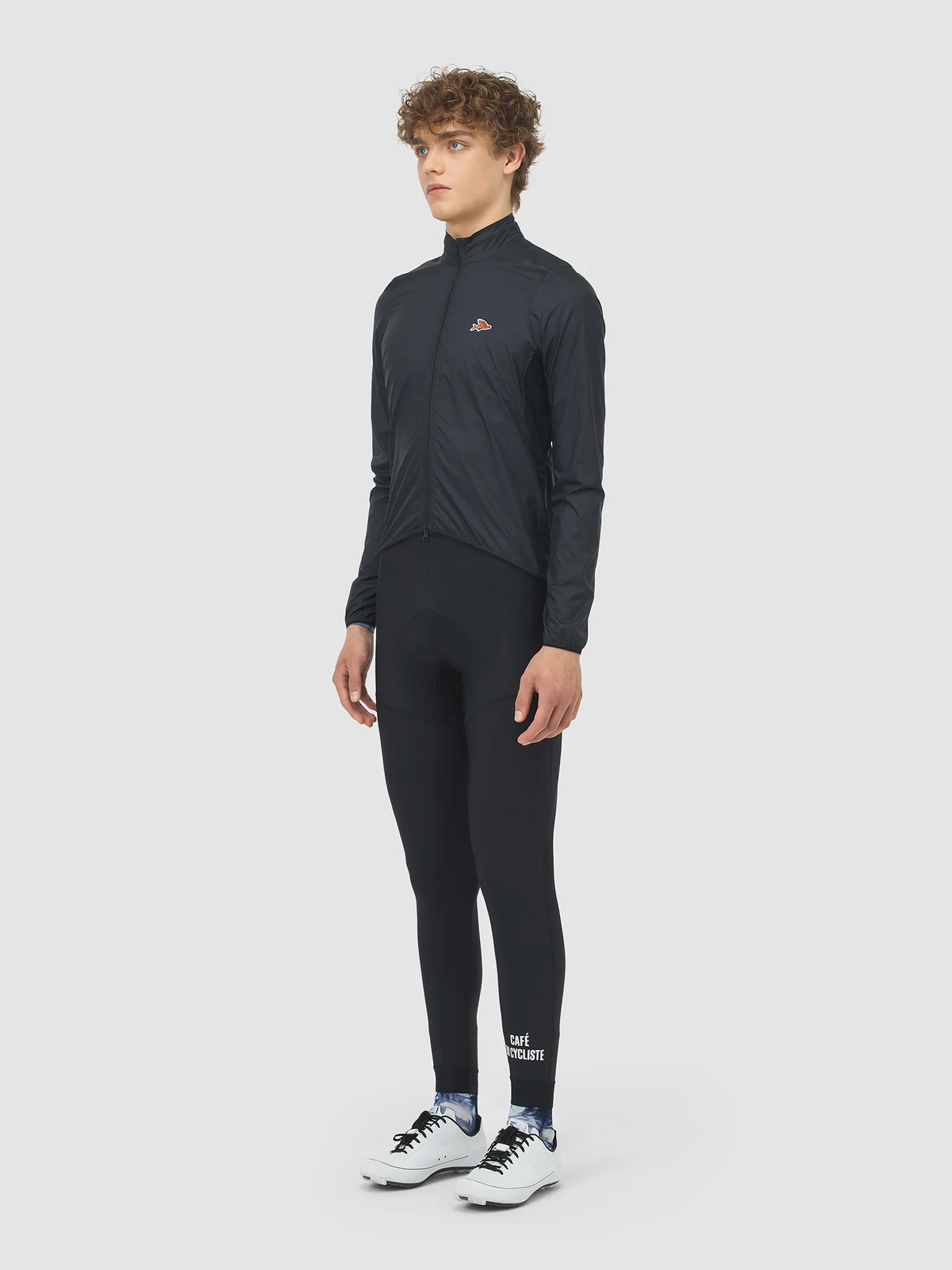 Café du Cycliste 防風外套Lina Windproof Jacket Black 男款 黑