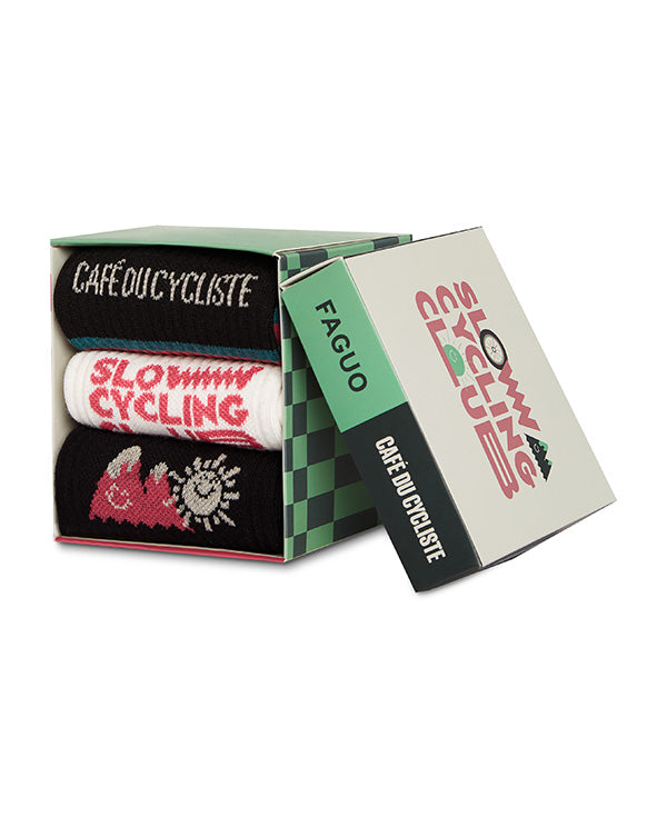 Café du Cycliste 襪 Socks Pack Faguo聯名款 三雙一組