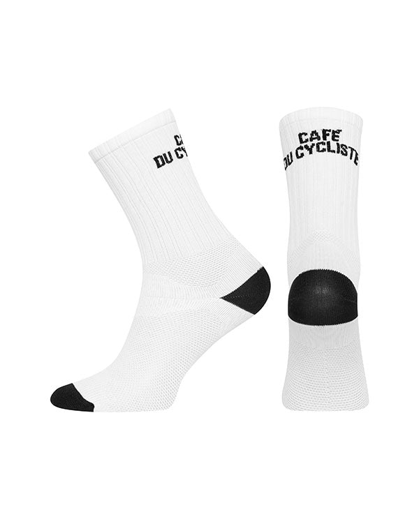 Café du Cycliste 車襪 Cycling Socks Block Colour White 白