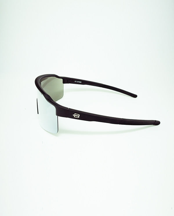 BLOOVS TAROKO MATTE BLACK SILVER MIRROR 霧黑框銀鏡片