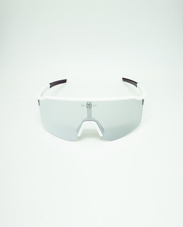 BLOOVS TAROKO MATTE WHITE SILVER MIRROR 霧白框銀鏡片