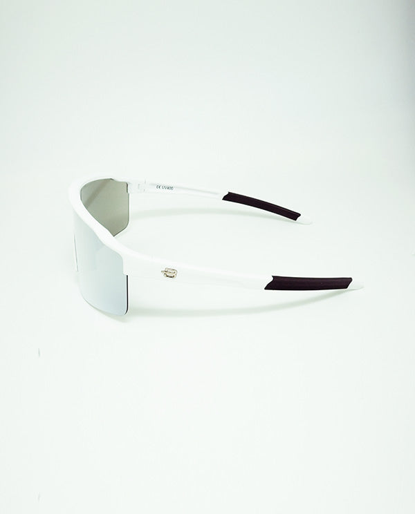 BLOOVS TAROKO MATTE WHITE SILVER MIRROR 霧白框銀鏡片