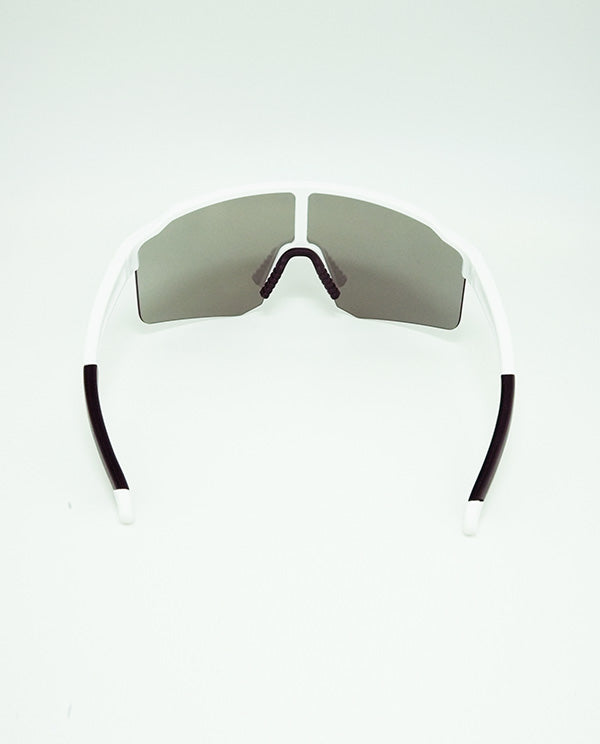 BLOOVS TAROKO MATTE WHITE SILVER MIRROR 霧白框銀鏡片