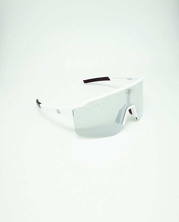 BLOOVS TAROKO MATTE WHITE SILVER MIRROR 霧白框銀鏡片