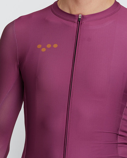 Pedla 薄長袖車衣 BOLD Essential Classic LS Jersey Mulberry 男款 桑葚紫