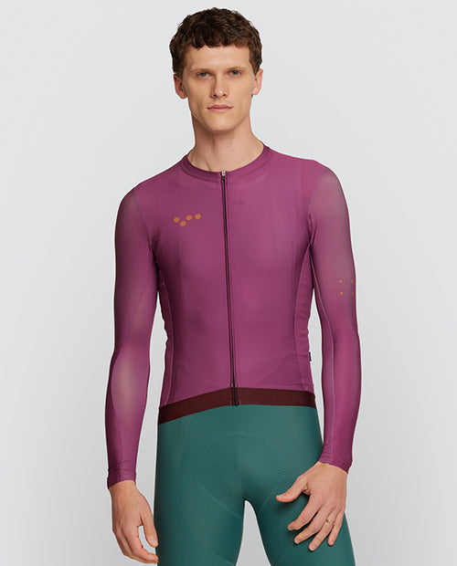 Pedla 薄長袖車衣 BOLD Essential Classic LS Jersey Mulberry 男款 桑葚紫