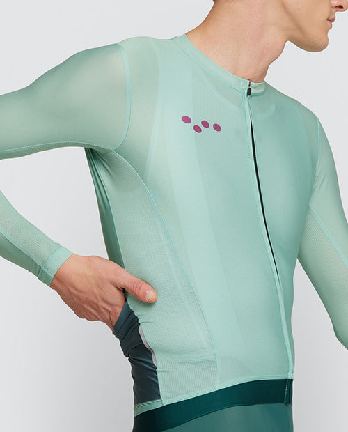 Pedla 薄長袖車衣 BOLD Essential Classic LS Jersey Patina 男款 綠