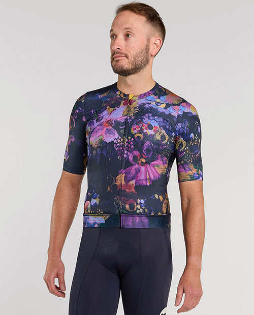 Black Sheep 黑羊 Team SS Jersey Distressed Midnight Flora 男款 暗藍