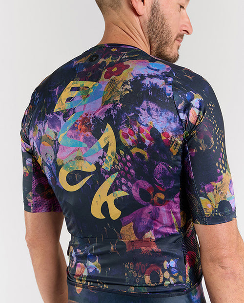 Black Sheep 黑羊 Team SS Jersey Distressed Midnight Flora 男款 暗藍