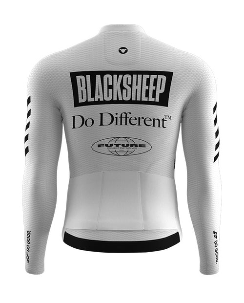 BSC 薄長袖車衣Racing 2.0 Aero LS Future Project Mono White 男款 經典黑白