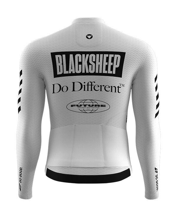 BSC 薄長袖車衣Racing 2.0 Aero LS Future Project Mono White 男款 經典黑白