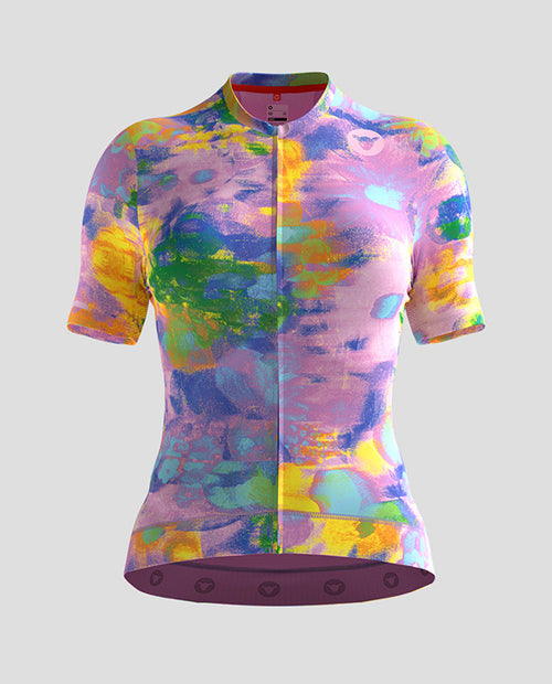 Black Sheep 黑羊 Team SS Jersey - Distressed Pink Floral 女款 粉紫