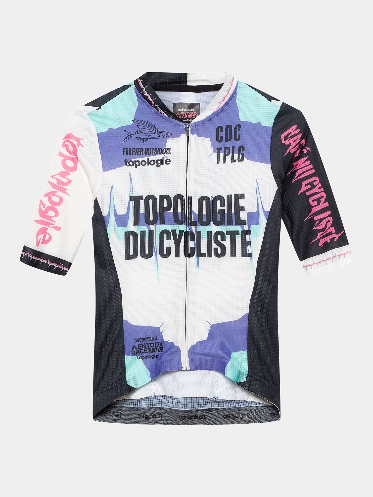 Café du Cycliste 車衣 Bergida Superlight Jersey Multico - Topologie 聯名款 女款 白