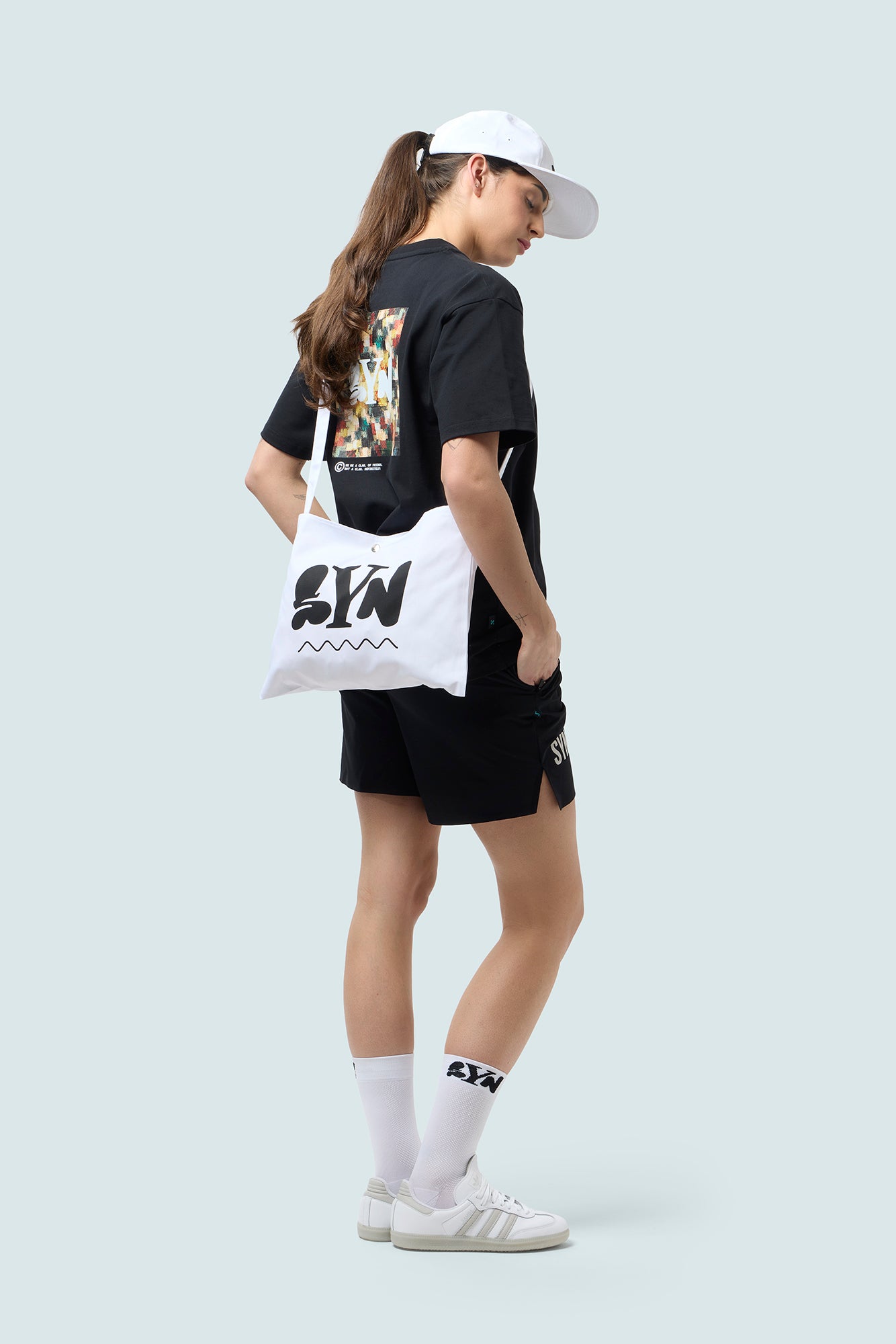 SYN 車襪 Pro Team Socks White 白