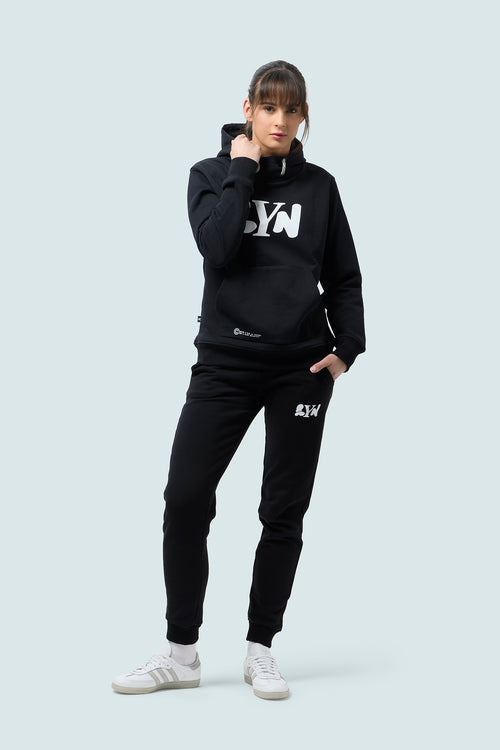 SYN 連帽長T Pro Team Hoodie Black 男女共版 黑
