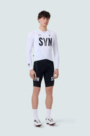 SYN 薄刷毛長袖車衣 Training LS Jersey 2.0 White 男款 白