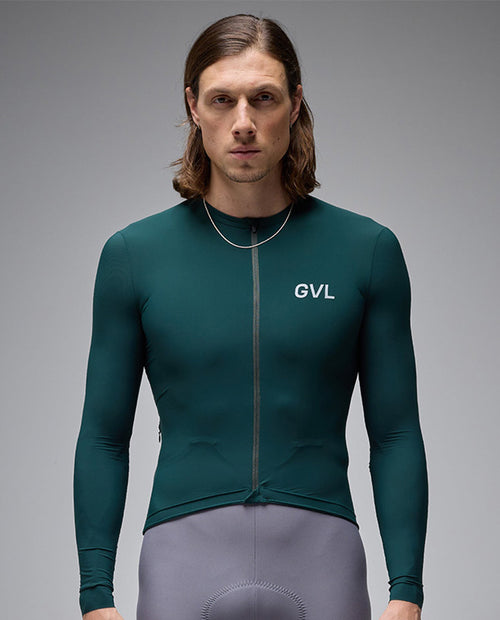 Givelo 薄長袖車衣 C.D.A. LS Jersey Forest 森綠