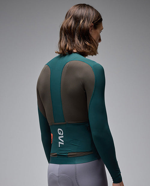 Givelo 薄長袖車衣 C.D.A. LS Jersey Forest 森綠