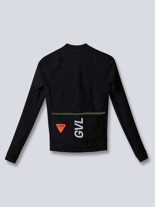 Givelo 長袖車衣 C.D.A. Thermal LS Jersey BlackOut 暗黑