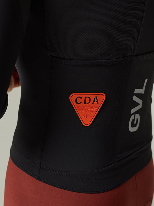 Givelo 長袖車衣 C.D.A. LS Jersey Jet Black 男女共版 墨黑