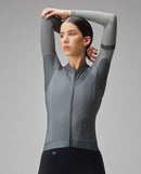 Givelo 薄長袖車衣Jersey LS G90 Iron 經典灰 男女共版