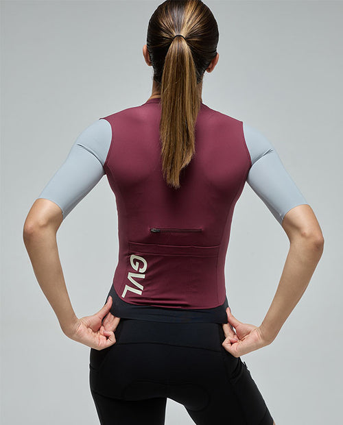 Givelo 車衣Jersey SS Modern Classic Merlot 酒紅 男女共版