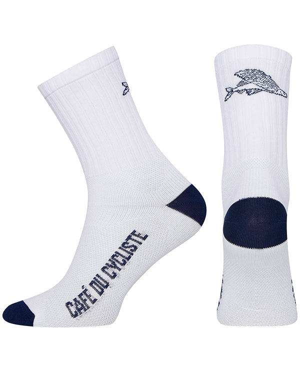 Café du Cycliste 車襪 Gravel Socks Flying Fish White 飛魚 白