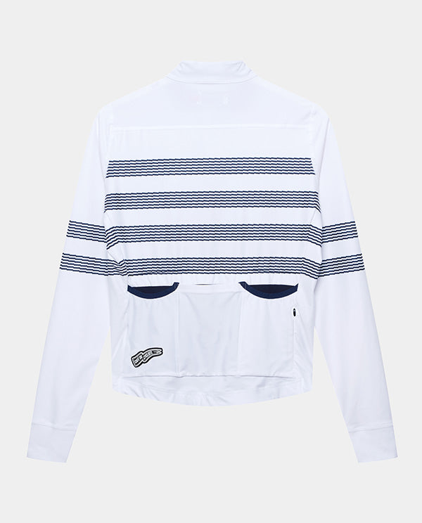 Café du Cycliste 車衣 Charlie White Mariniere 長袖 男款 白