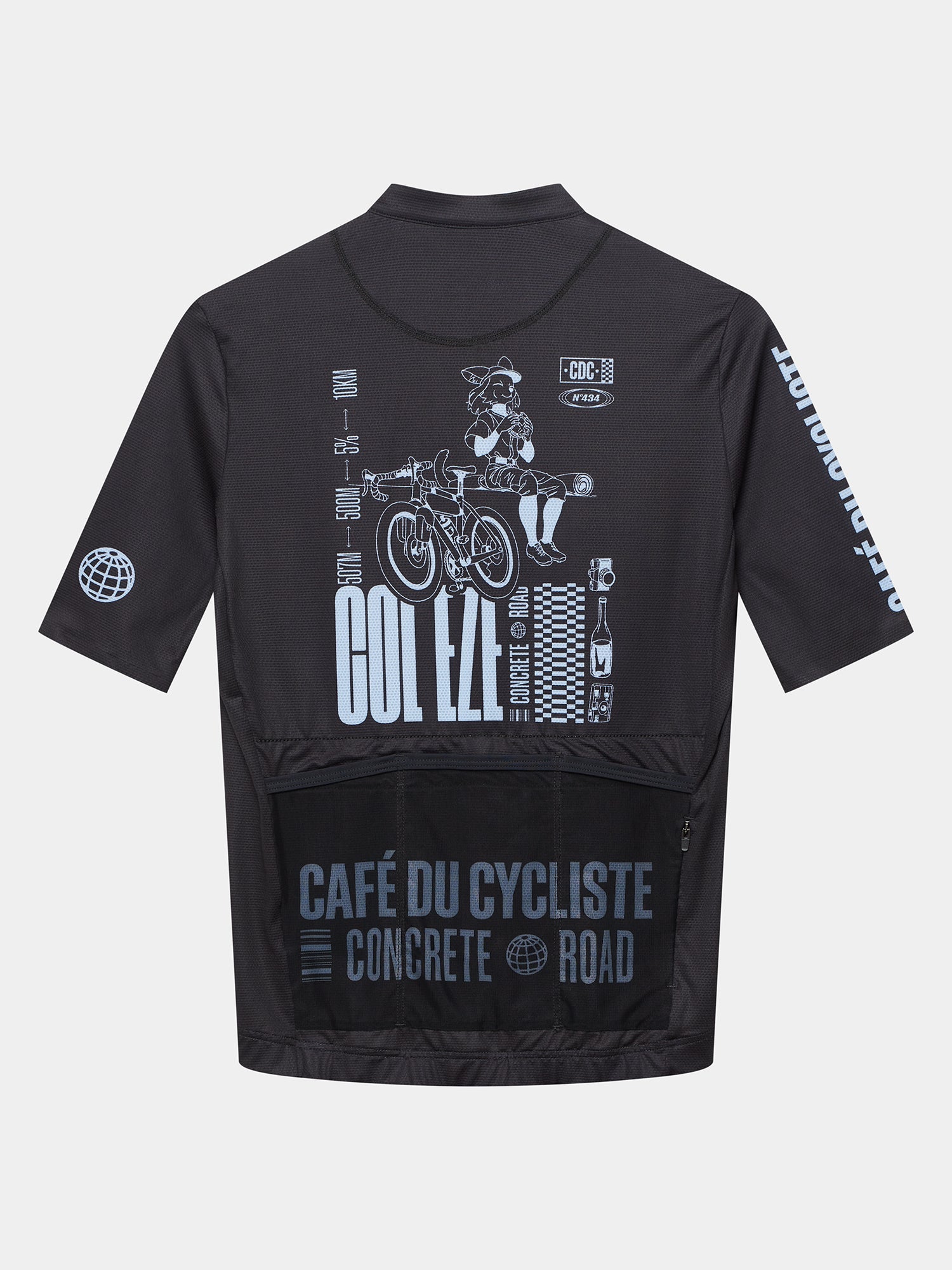 Café du Cycliste 車衣 Col. Eze Superlight Jersey 男款 黑淺藍