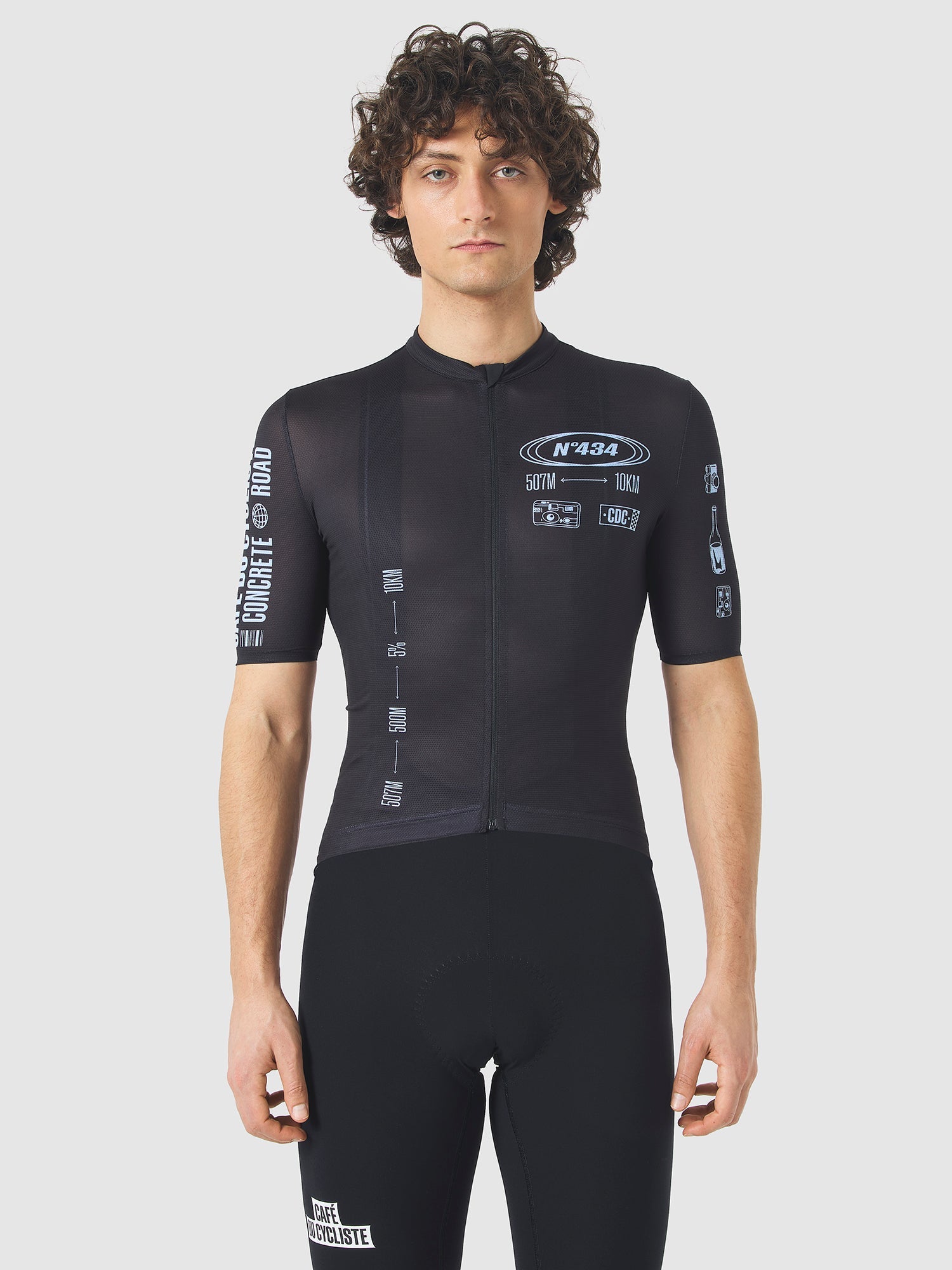 Café du Cycliste 車衣 Col. Eze Superlight Jersey 男款 黑淺藍