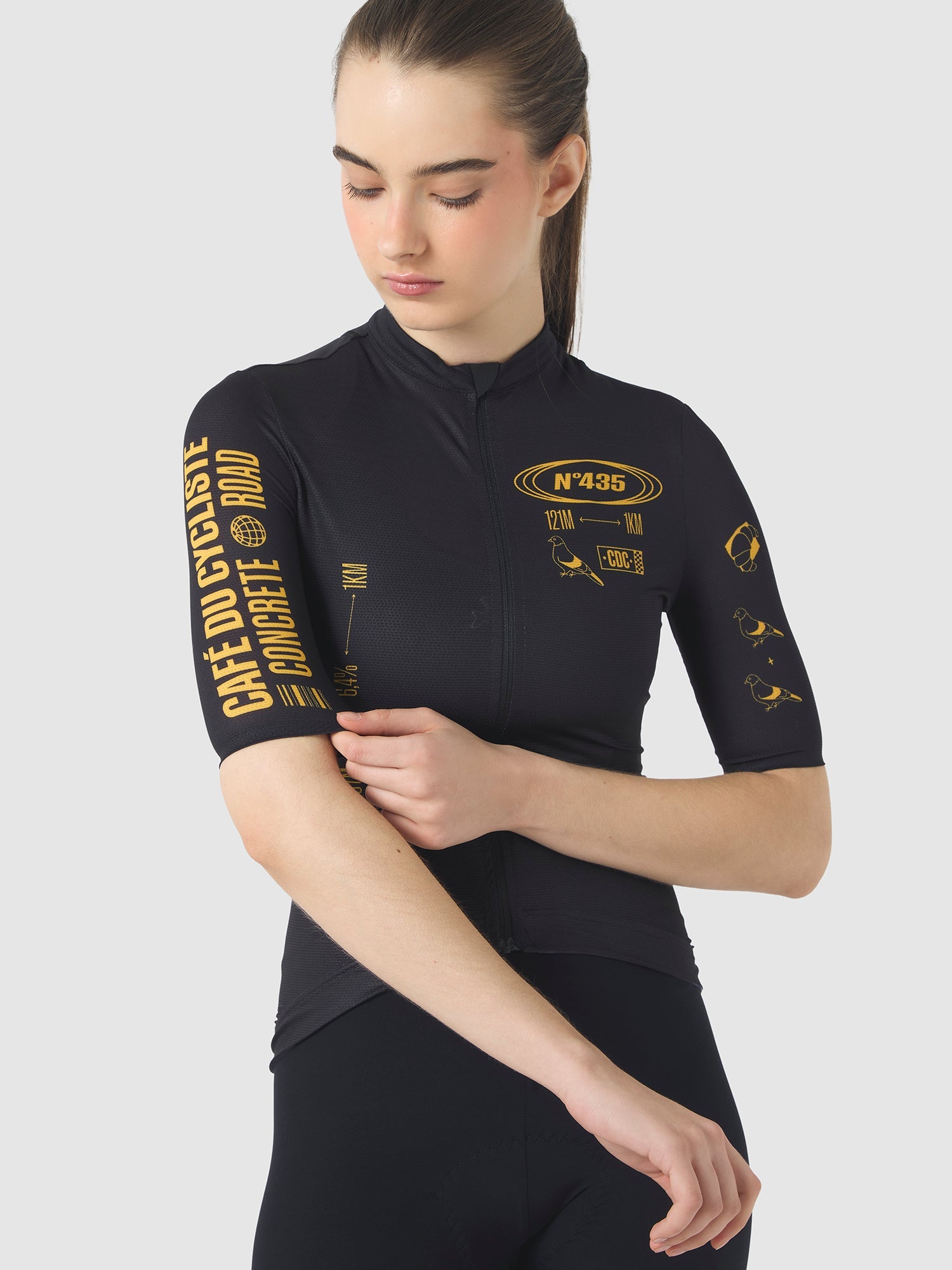 Café du Cycliste 車衣 Col. Paris Superlight Jersey 女款 黑黃