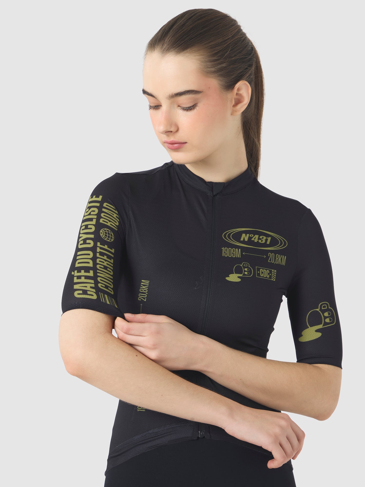 Café du Cycliste 車衣 Col. Ventoux Superlight Jersey 女款 黑綠