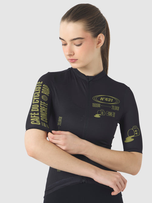 Café du Cycliste 車衣 Col. Ventoux Superlight Jersey 女款 黑綠