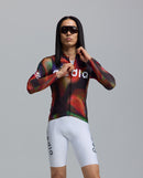 Pedla 薄長袖車衣Colour Wheel LS Classic Jersey Motion Black 男款 紅黑