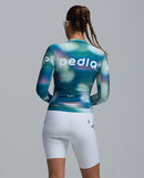 Pedla 薄長袖車衣Colour Wheel LS Classic Jersey Motion Teal 女款 藍
