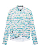 Café du Cycliste 車衣 Constance LS Jersey PearlGreyDeepWater 長袖 男款 水藍塗鴉