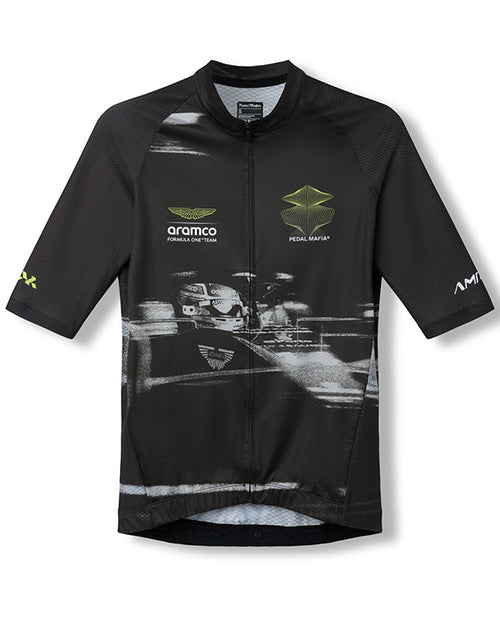 PedalMafia 車衣 Core Jersey Aston Martin Aramco F1® Team Charcoal 男款 黑