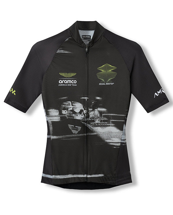 【預購】PedalMafia 車衣 Core Jersey Aston Martin Aramco F1® Team Charcoal 女款 黑